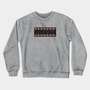 Life Happens Coffee Helps Typography Art Crewneck Sweatshirt